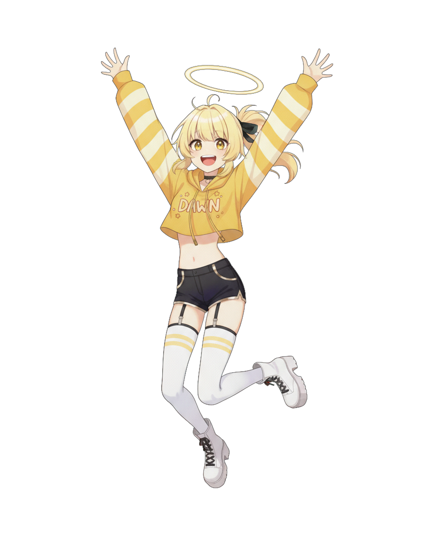 Dawn-chan celebrating